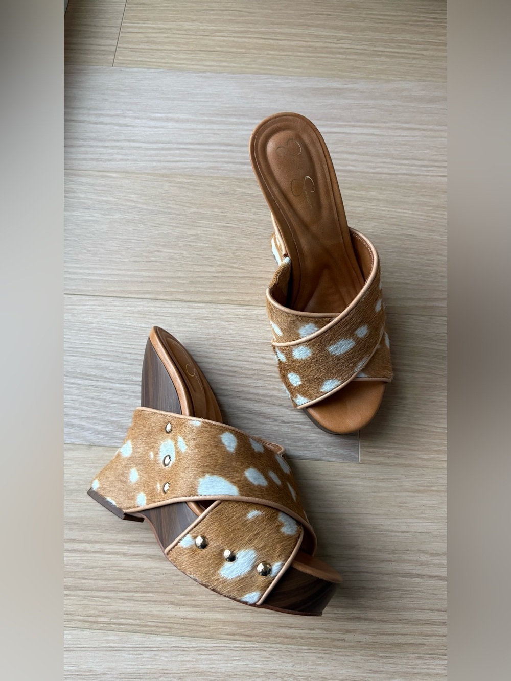 Bambi Spots Sculptural Wedges
